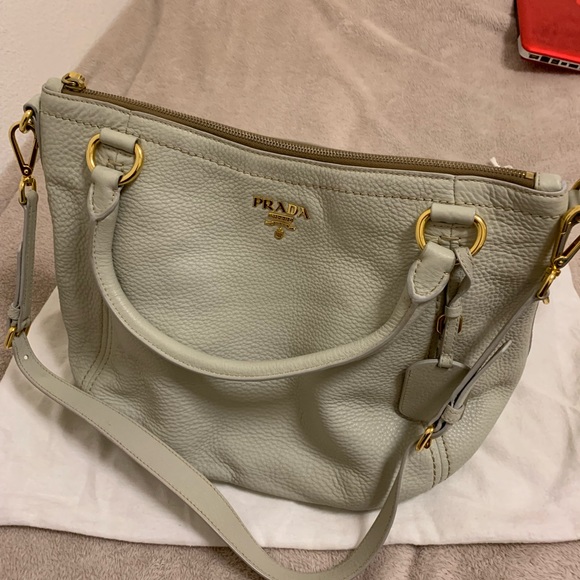 Prada SACCA 2 MANICI Convertible tote Vitello Daino Medium - Picture 2 of 8